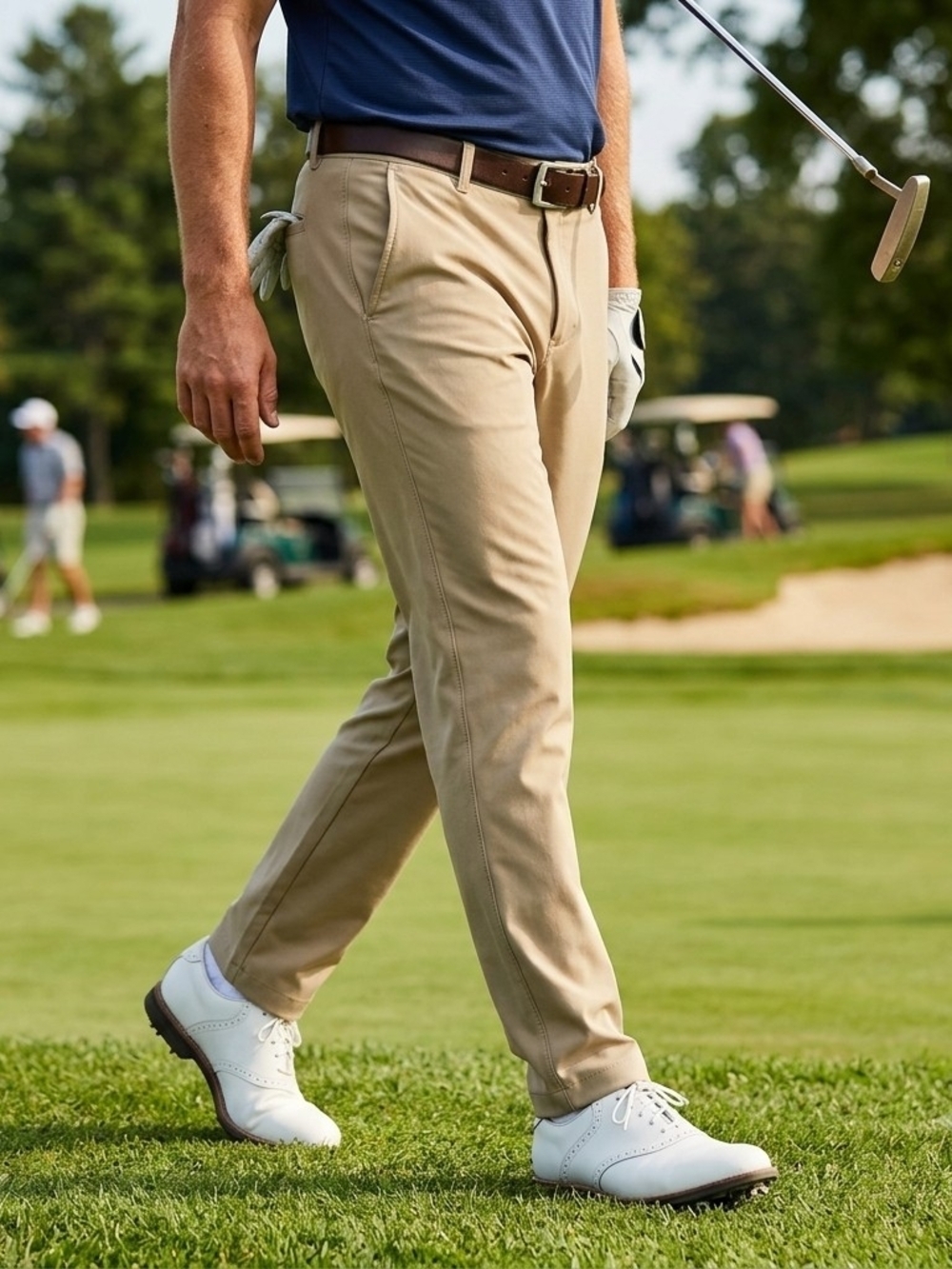 Bonobos Golf Khaki Tan Pants 34x30 Athletic Fit Beige Lightweight
